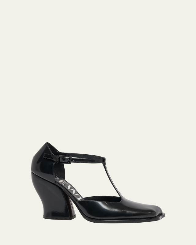 Onda Leather T-Bar Pumps